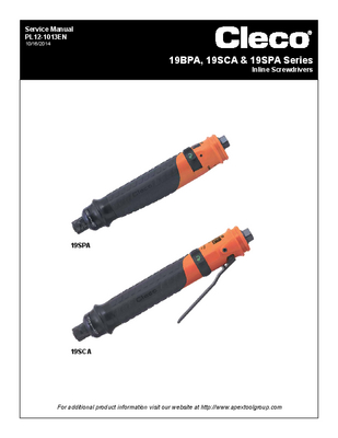 19 Series - Inline - Push and Lever Start - Collar Reverse