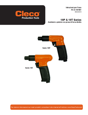 19 Series - Pistol Grip - "T" Handle - Trigger Start