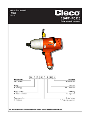 C Series 74-295ftlbs / 100-400Nm - Pistol Grip - Shut-Off