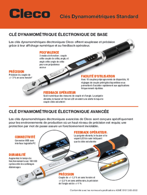 Cleco ETWB Basic Electronic Torque Wrenches